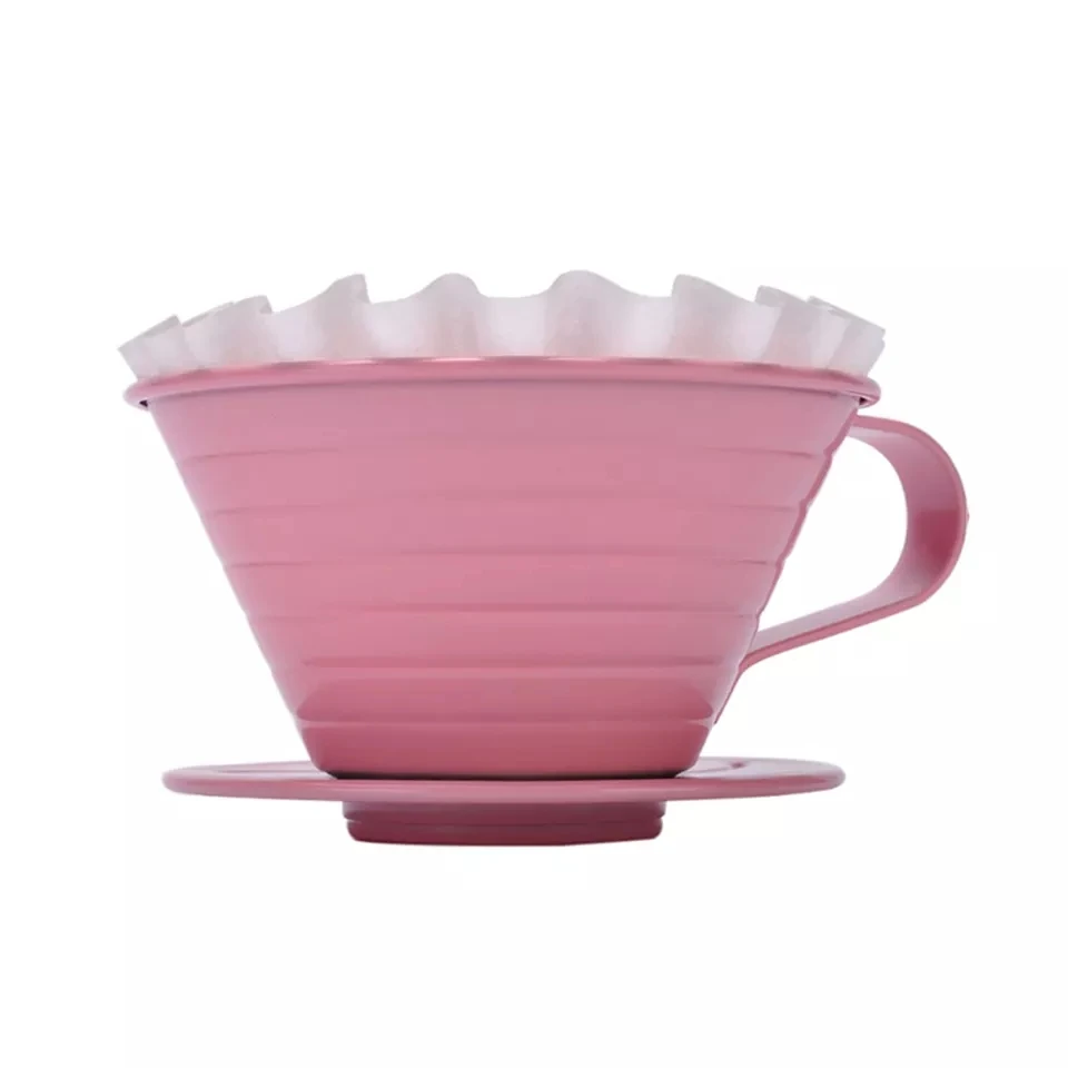 Hot Selling Stainless Steel  Multicolor Reusable Drip Cone Pour Over Coffee Drip Filter For Coffee Bar