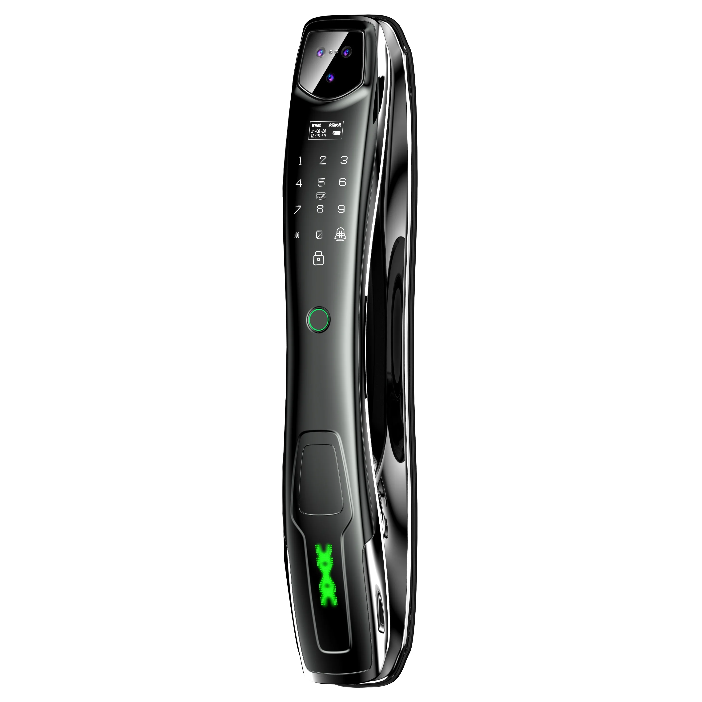 Fully automatic fingerprint lock smart lock visual cat eye monitoring WiFi remote home security door electronic password