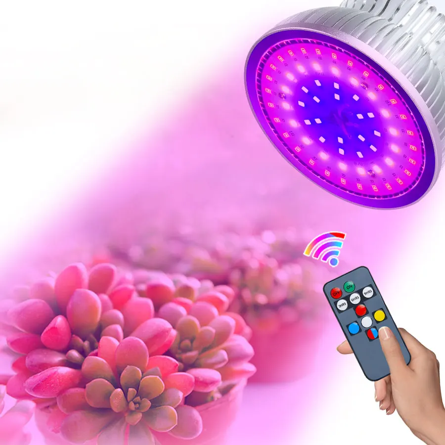 
Full Spectrum LED Grow Light Lamp Grow LED Bulb E27 Remote Control Phyto Lamp For Plant Indoor Garden Hydroponic Grow Tent Box 