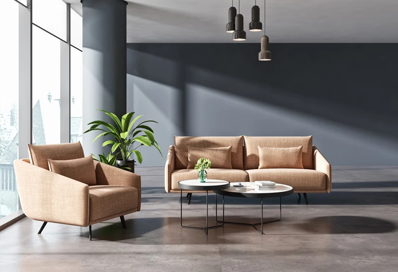 Modern bureau design office furniture escritorio fabric waiting executive office sofa