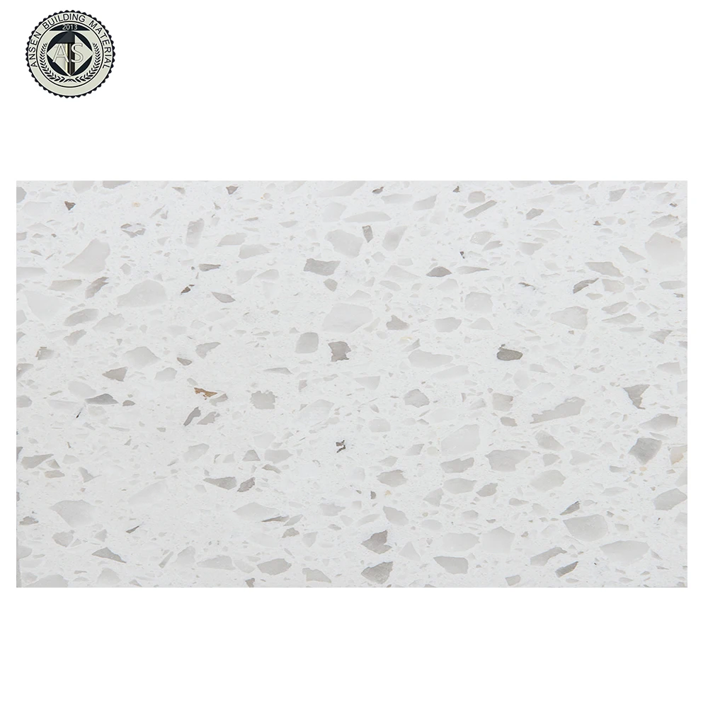 Vanilla White AS-105 Modern Style Raw Quartz Stone Slabs Table&Vanity Top Price