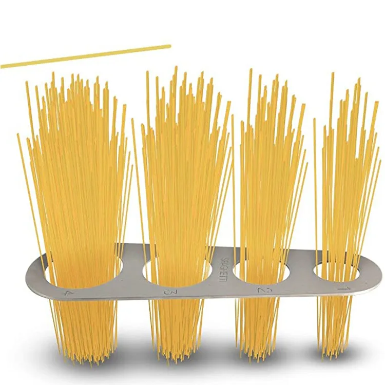 4 Serving Portion Stainless Steel Spaghetti Measure Cooking Tool Pasta Ruler Kitchen Pasta Measuring Tool