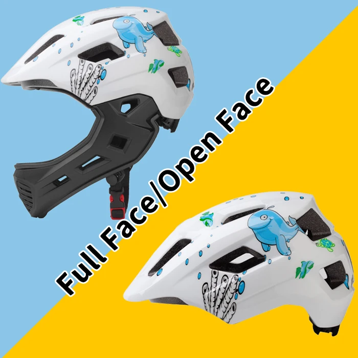Factory Wholesale Full Face Child Bike Helmet New Skateboard Helmet Kids for Skating