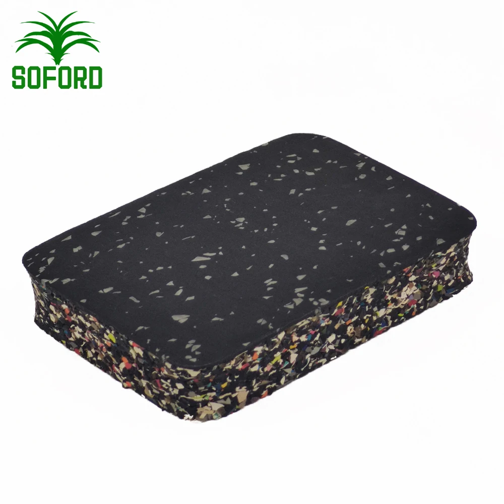 20mm Recycled Gym Rubber Floor Mat Environmental Friendly EPDM Fleck Rubber Floor Tiles for Gym Rubber Mat