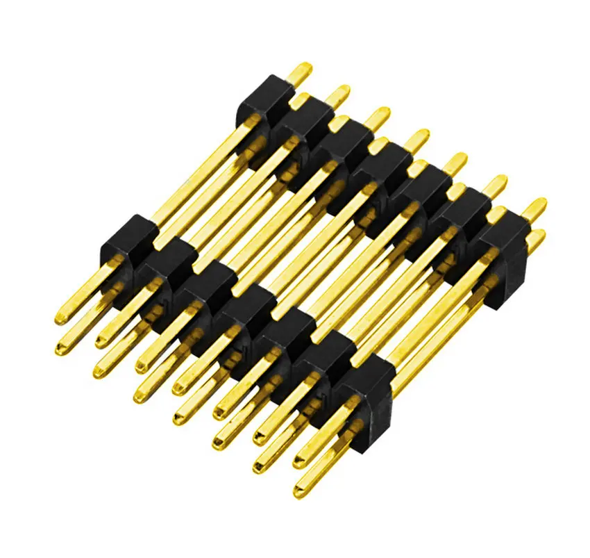 
1.27mm Pin Header, Dual Row Dual Body Straight Type Pin Connector Board to Board Connector 