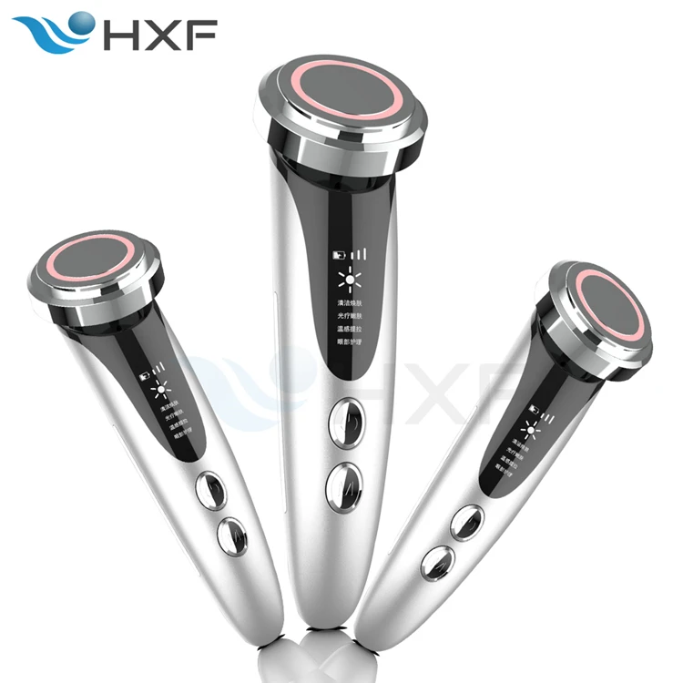 
5 in 1 LED Skin Tightening Korean Multifunctional Skin Care Beauty Machine Ultrasound Facial Massage Cleansing Skin Care Device 