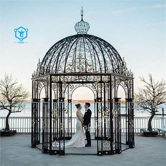 YUANJU cast european style wrought iron wedding gazebo