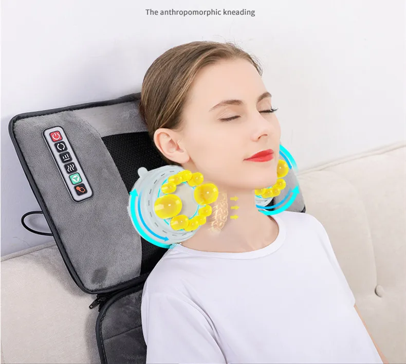 Red Light Therapy Mat Vibration Massage Mattress massager neck waist shoulder back massage cushion