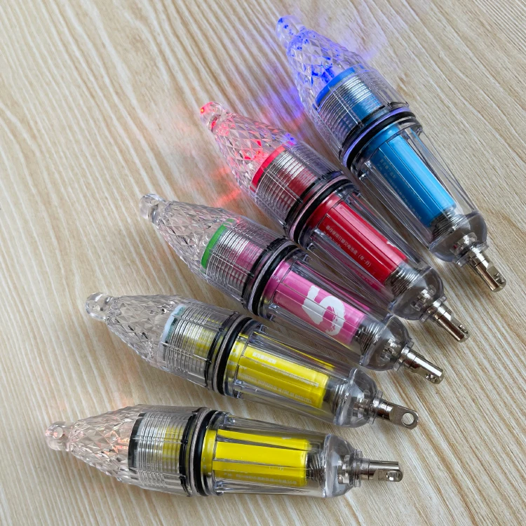 LED Underwater Fishing Light LED Fish Lighting Attractor Light Fish 12 Cm RED Plastic IP67 OEM