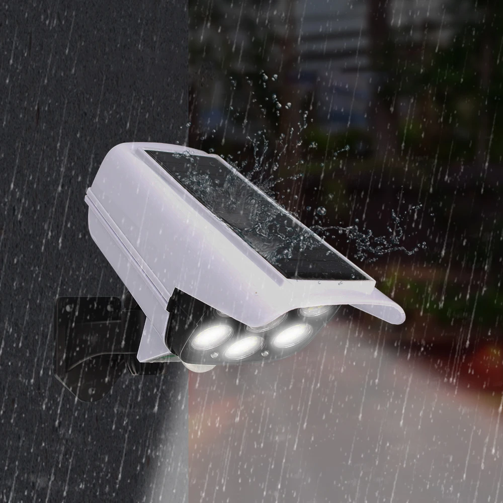 Outdoor solar simulation camera light LED human body induction anti-theft garden lamp