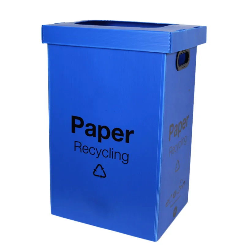 Best Quality Waste Recycle Bin 70 Litres Wholesale Product Corrugated PP Glass Waste Plastic Bin Set from Turkish Manufacturer