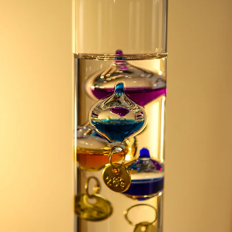 Weather Forecast Predictor Glass Ball Galileo Thermometer