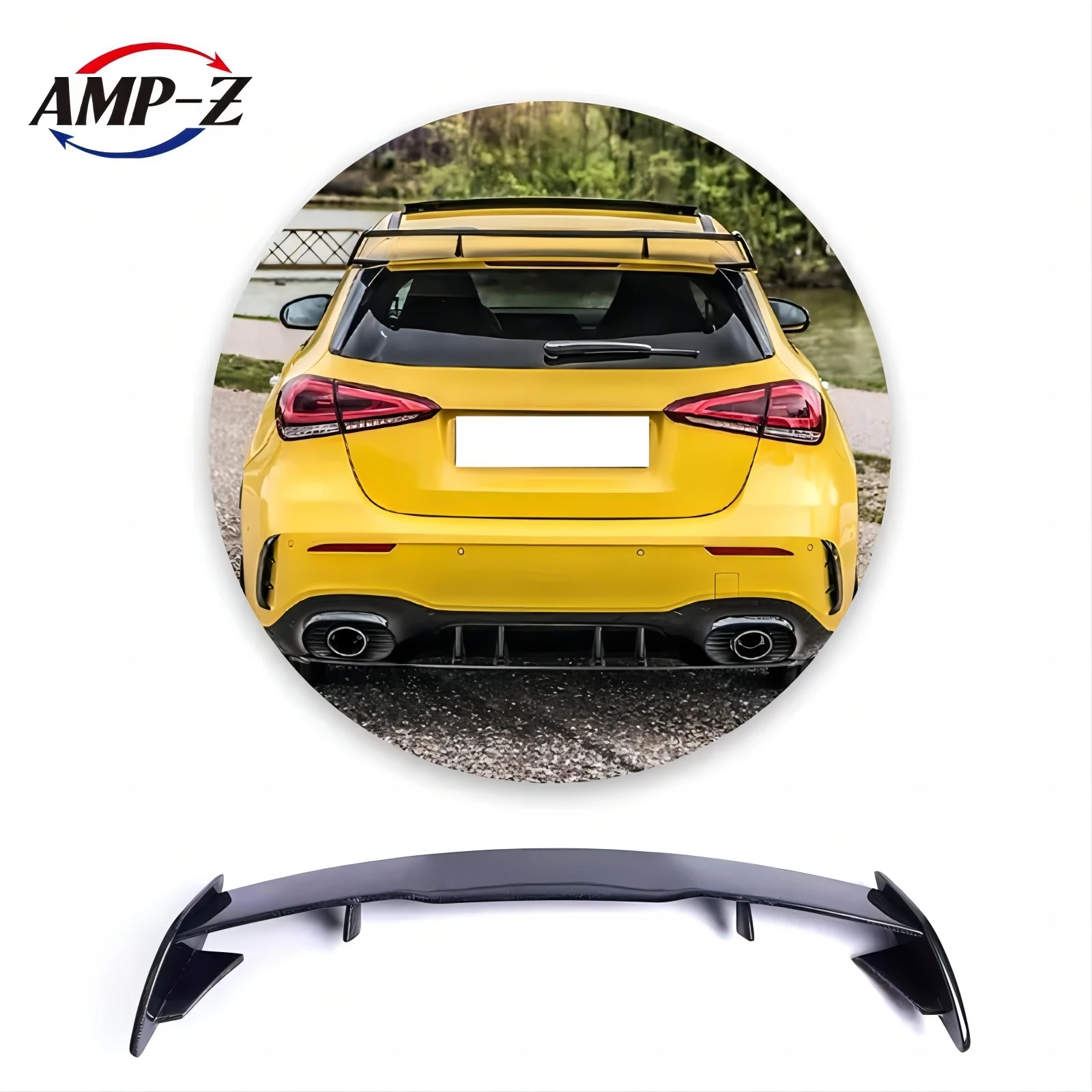AMP-Z высококачественный задний спойлер для Mercedes Benz A Class W177 AMG A45 2018 + хэтчбек