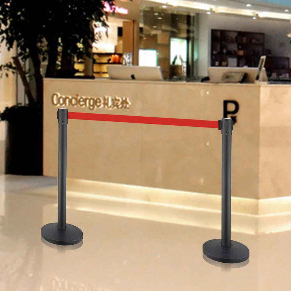 
Guangzhou MAX movie theater metal crowd control barrier post retractable barricade belt stanchions for crowd control 