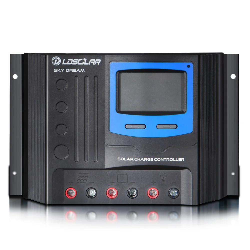 Smart Solar Panel Controller Regulator 24V 12V DC Output 40A 50A 60A Manual PWM Solar Charger Controllers