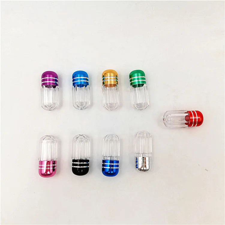 High Quality PS 2g Small Plastic Capsule Shaped Bottle for Packaging Male Enhancement Pills Capsules Container