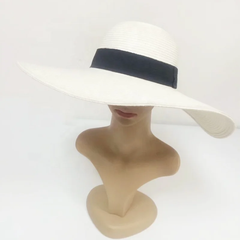 
Customize Chinese Female Wide Brim Cheap Lady Beach Women Sun Straw Hat 