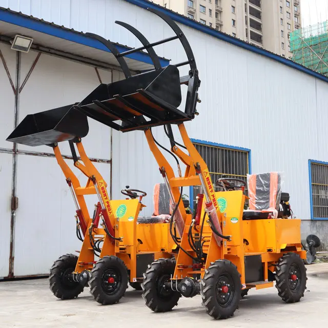Cheap Small electric mini front end compact battery wheel loader electric loader for sale