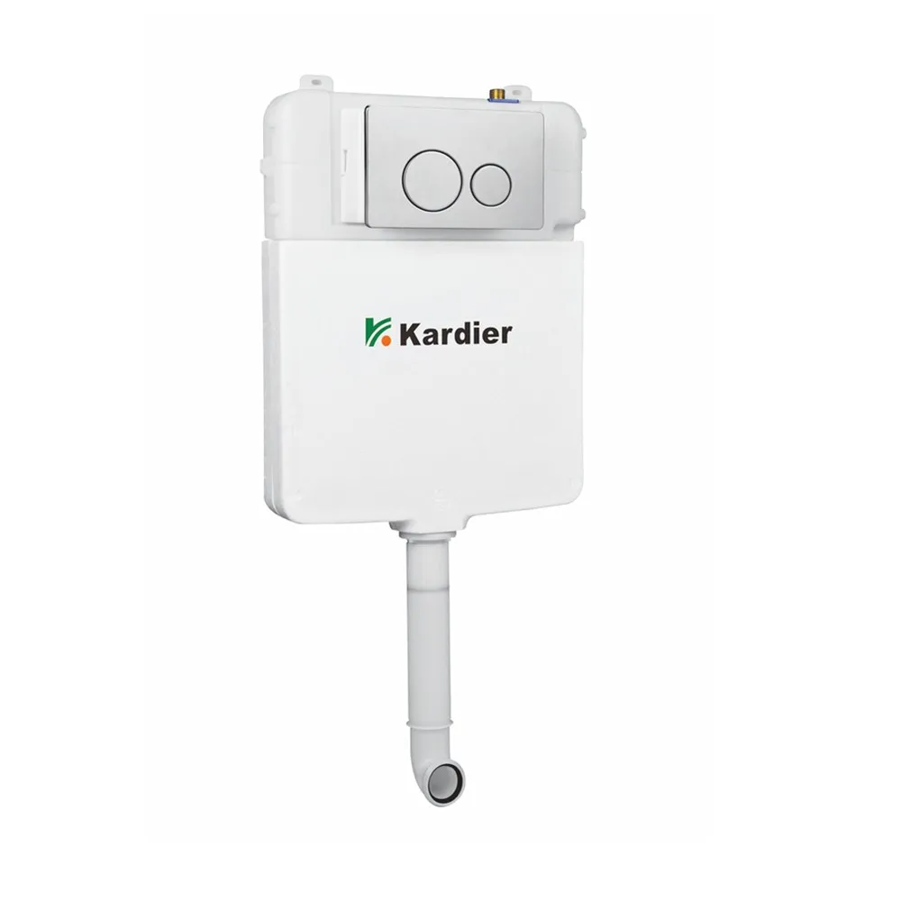 Dual flush slim design slender water flush tank for floor standing toilet