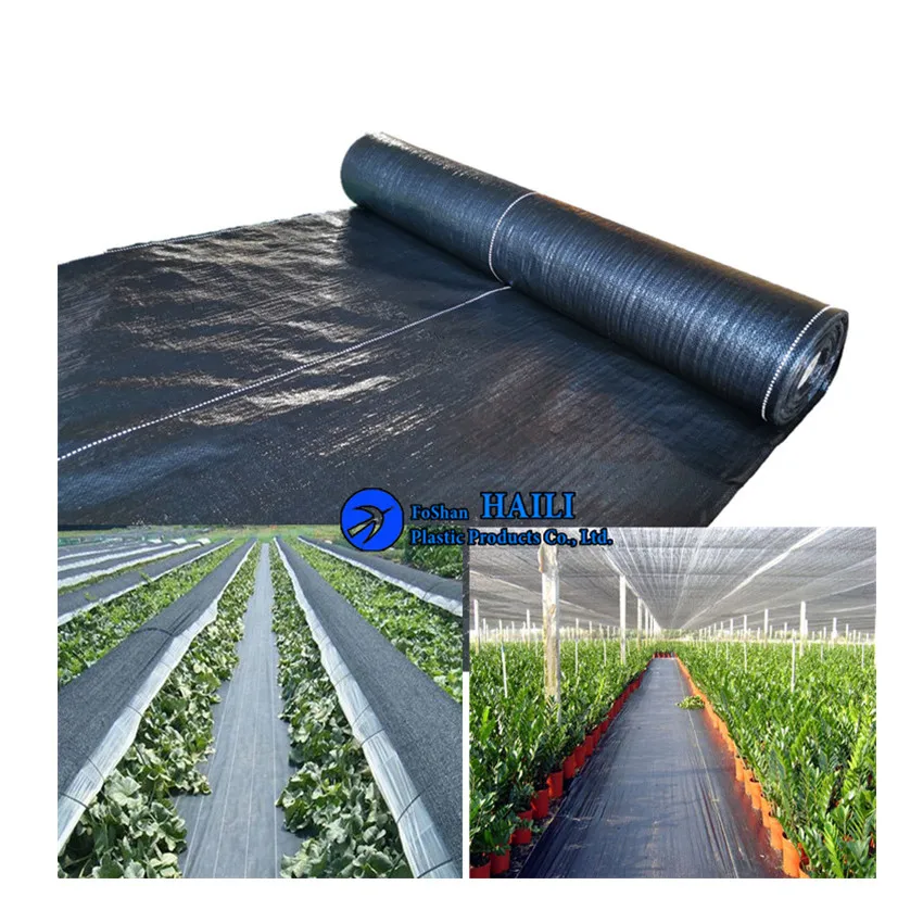 Weed Mat Woven Ground Cover Landscape Mat Black White Gardening Agriculture Use