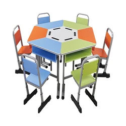 Colleges universities training plastic desks and chairs
