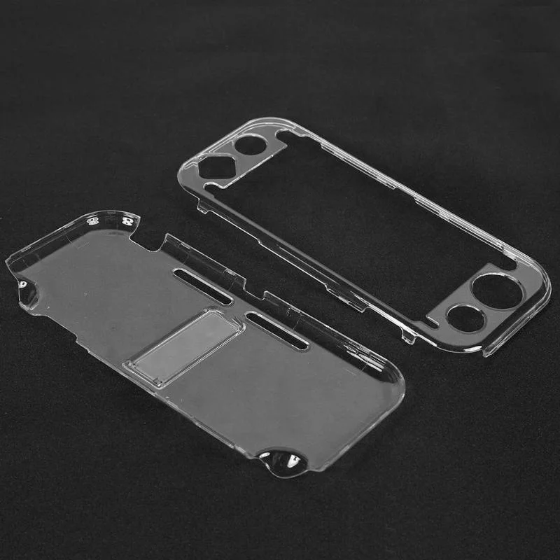 Switch Mini Hard Clear Back Cover PC Crystal Transparent Case Fit for Nintend Switch Lite with Stand Function