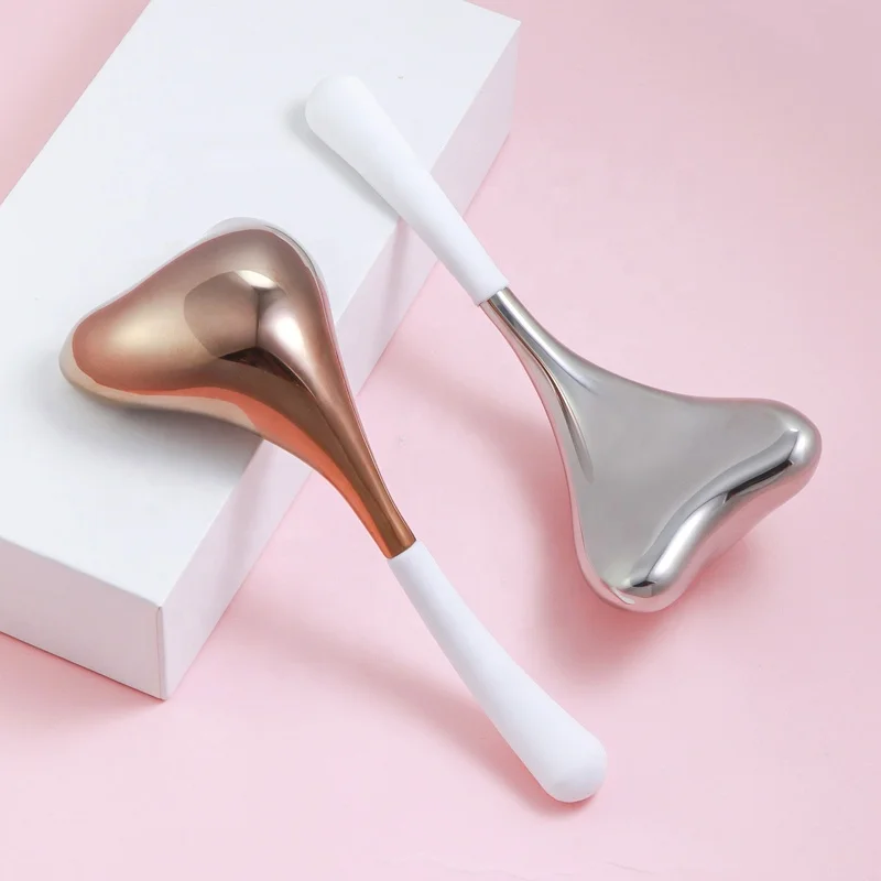 Beauty Stainless Steel Metallic Roller Balls Ice Globe Massager Ice Roller for Face