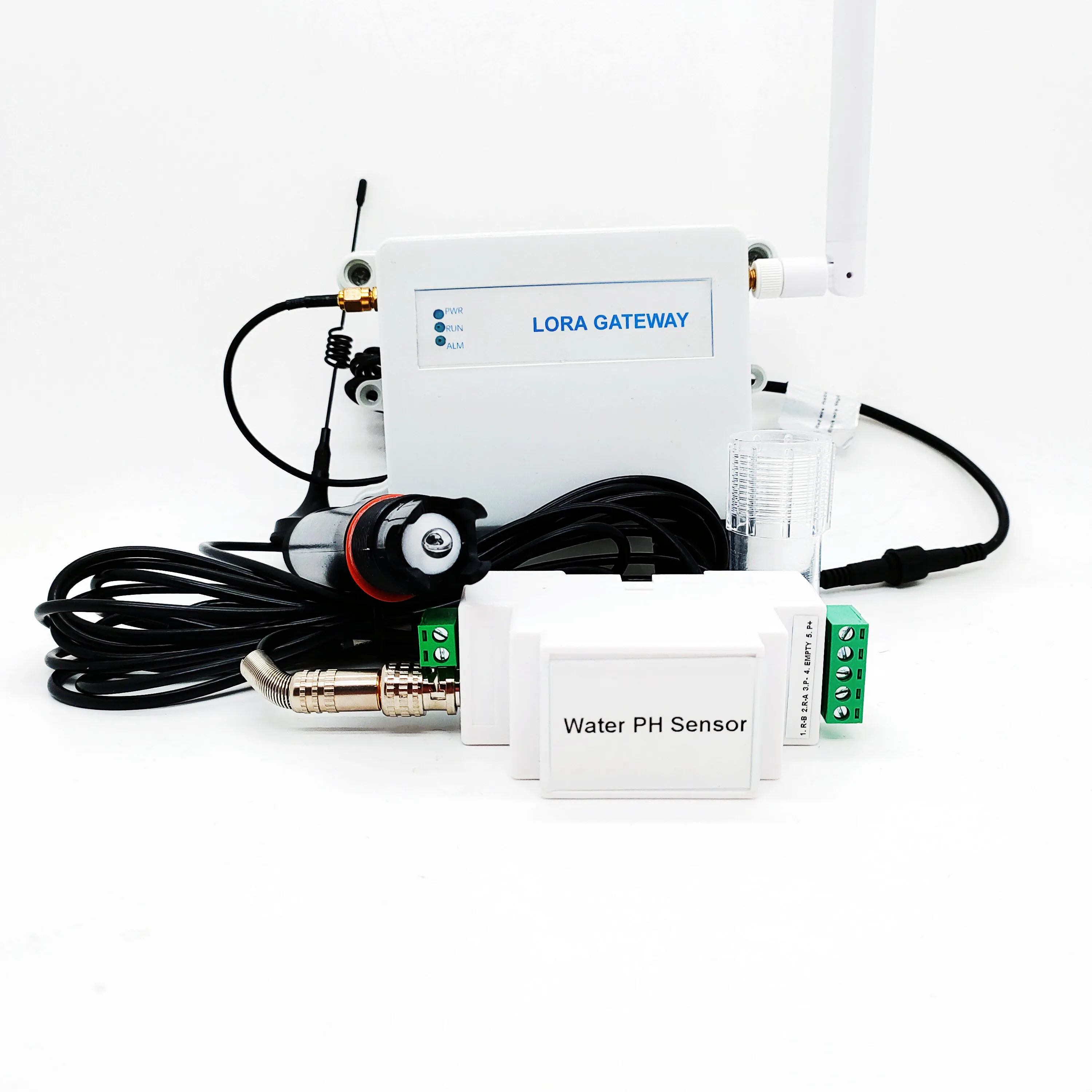 SERVERS SOFTWARE RS485 Industrial Wastewater Sewage Aquaculture Water Treatment Digital  Slide Way Installation Water PH Sensor