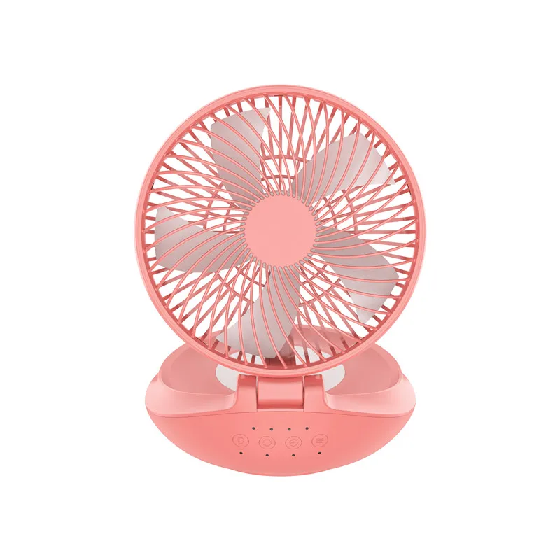 New Product Type-C Input LED Night Lamp Detachable Foldable Portable Rechargeable Table Fan