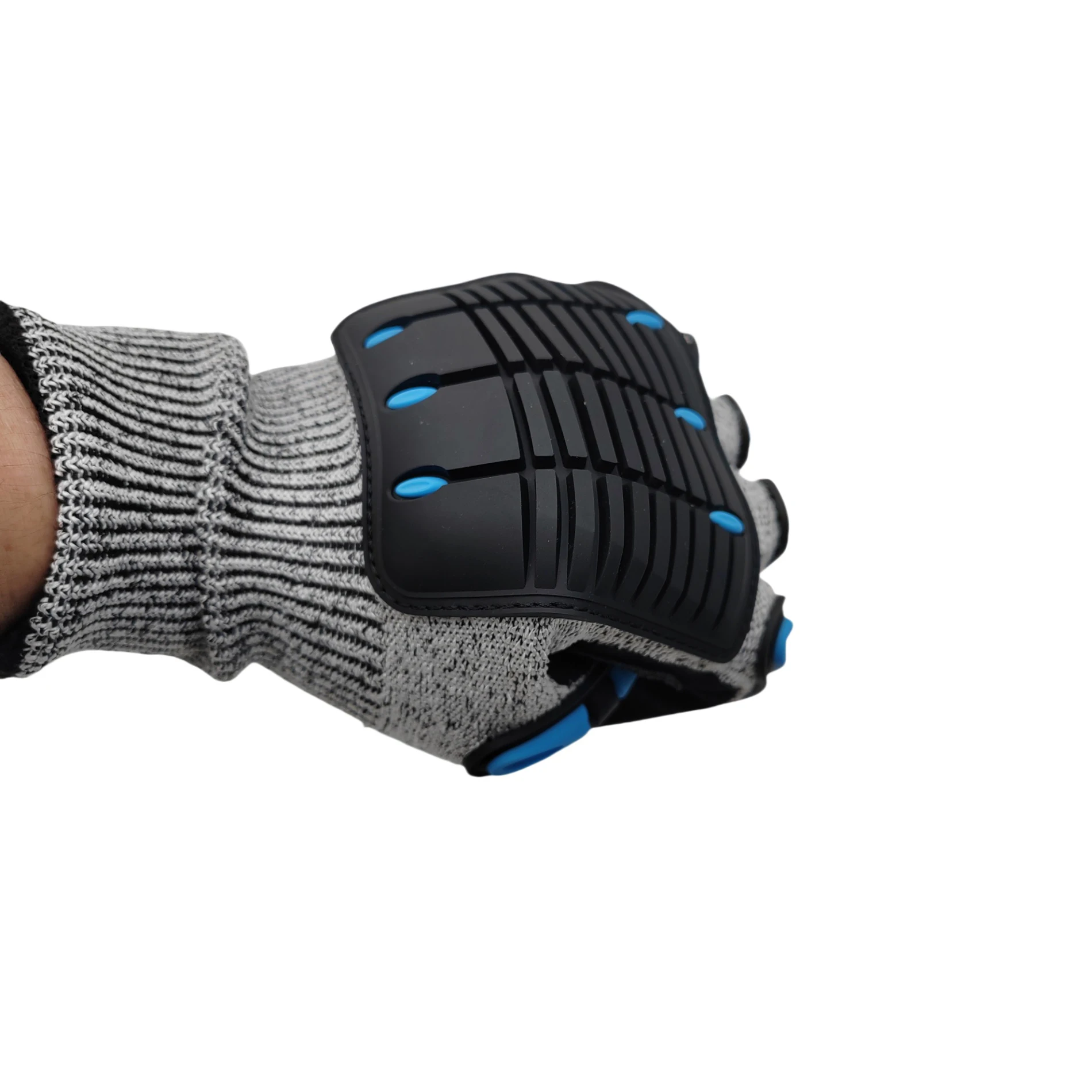 TPR Shockproof Riding Gloves Anti-slip Wear-resistant Anti-collision Anti-cut Crawling Rescue Carrying Goods Work Gloves