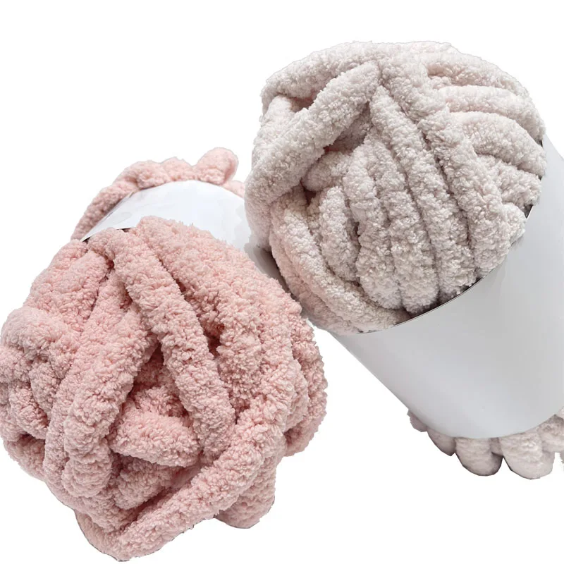 Supplier Factory Direct Sale Giant Chunky Chenille Crochet Hand Knitting Yarn for Blankets China GOOD Thick Asia Blended Yarn