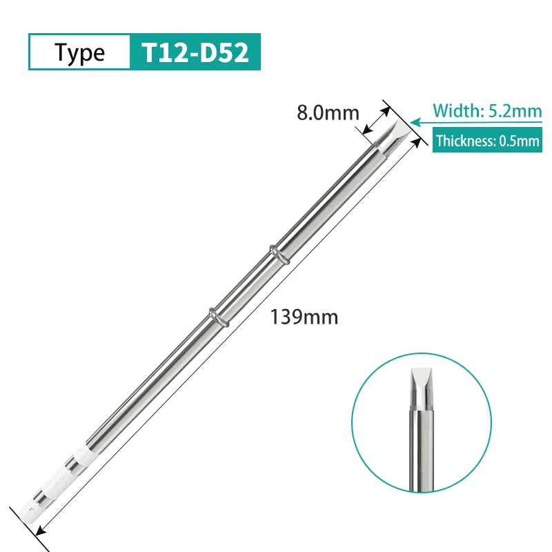 75W T12-D52 soldering iron tip For Soldering station Electric welding handle replacement
