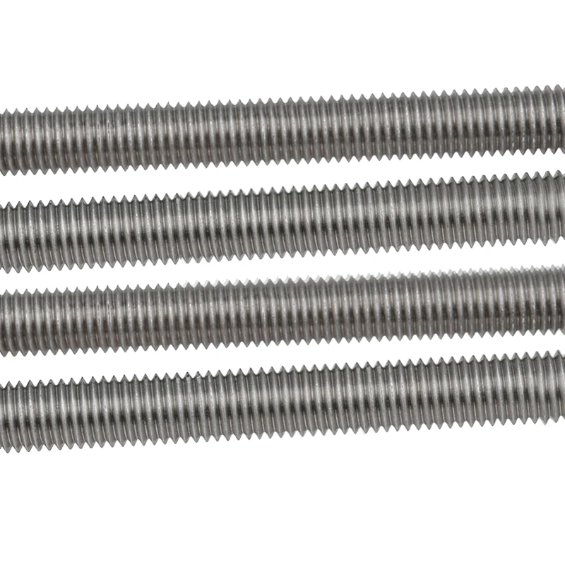 Carbon steel galvanized length 1m 2m 3M threaded rod din975 full thread lead screw stainless steel thread rod
