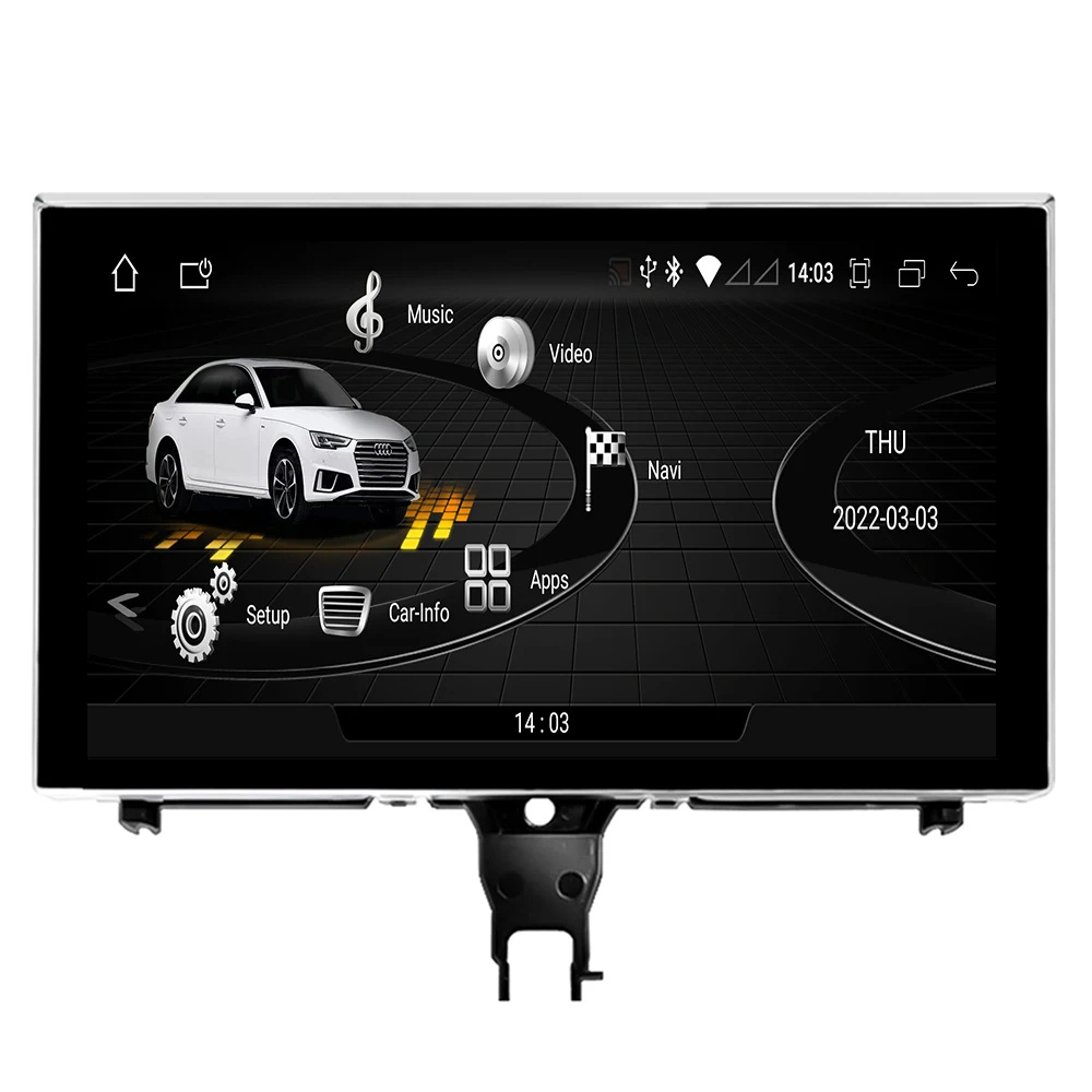 Автомагнитола 9 дюймов Android экран стерео GPS Wi-Fi SIM-плеер мультимедиа для Audi A6 C7 A7 2012-2018