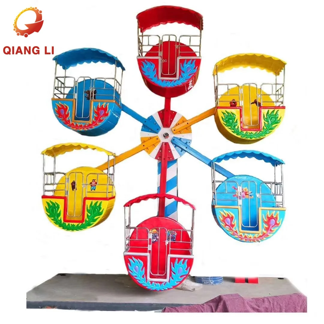 5 Cabins 6 Cabins Mini Ferris Wheel Manufacturer Outdoor Amusement Equipment Sightseeing Ferris Wheel for Sale