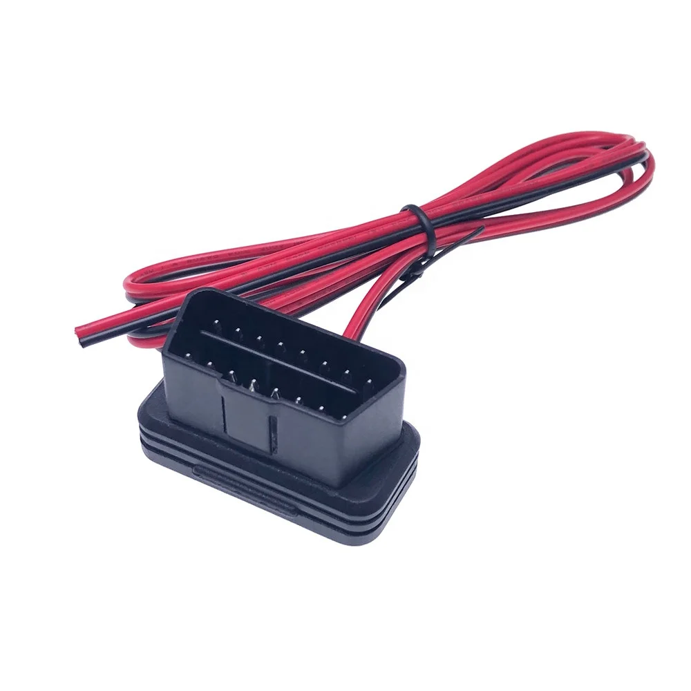 OBD2 Power Cable j1962 Male To Open Extension Cable PIN 4&16 OBDII Dash Port Pigtail Fixed Wire Harness
