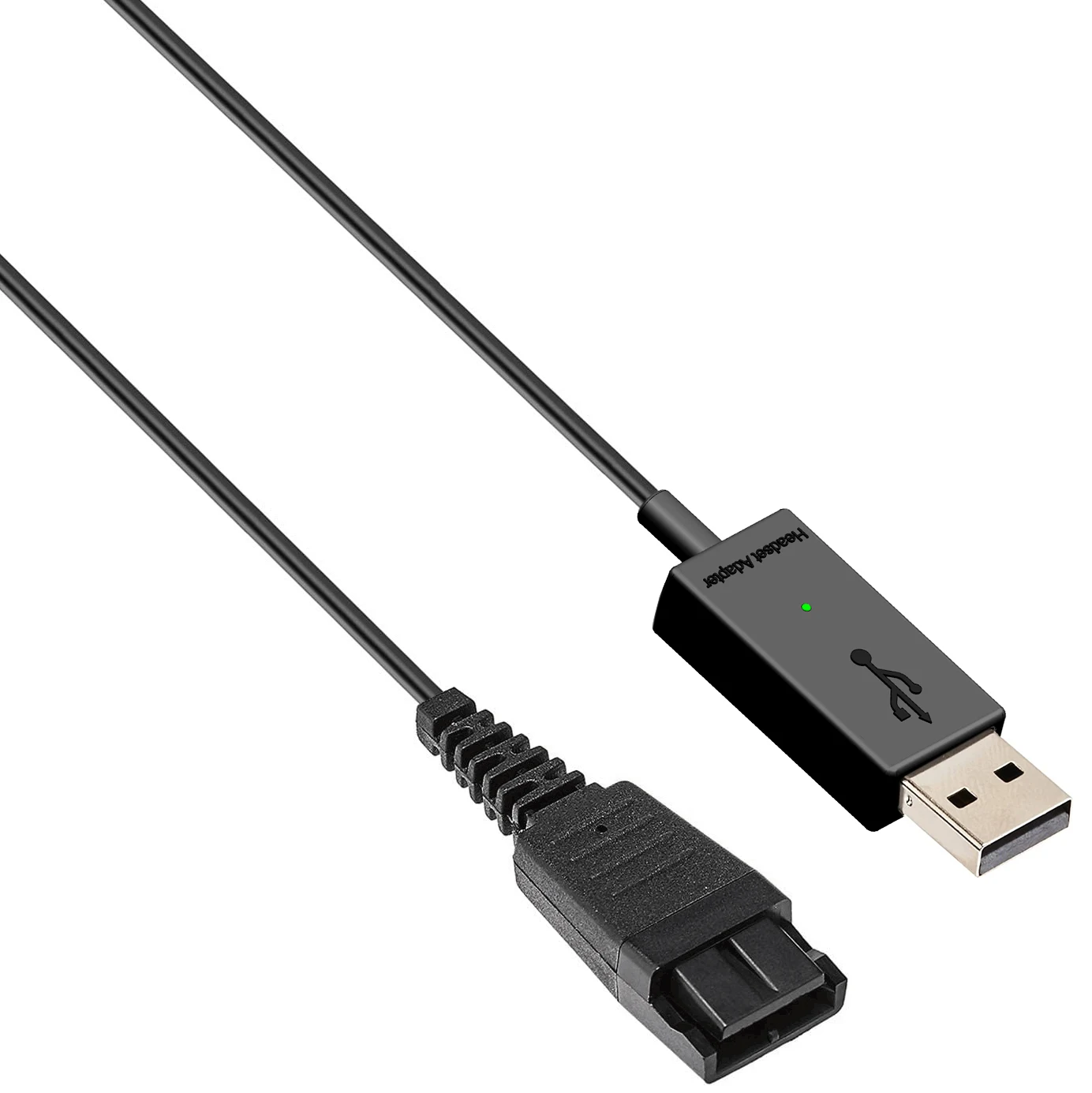 VoiceJoy A12  USB Plug QD Cable Adaptor compatible with Jabra GN Headsets compatible with Jabra Link230 link260