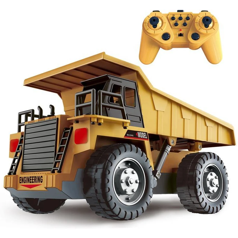 2.4G 4WD Remote Control Drive Dump Truck 11CH RC Dump Truck 2.4G RC Engineering Truck With Light And Music