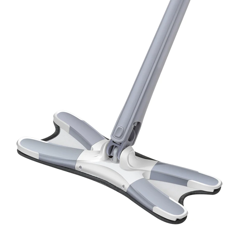 Factory direct high quality household ultra-cleaning X-type hand-washing self-twisting water microfiber flat x mop