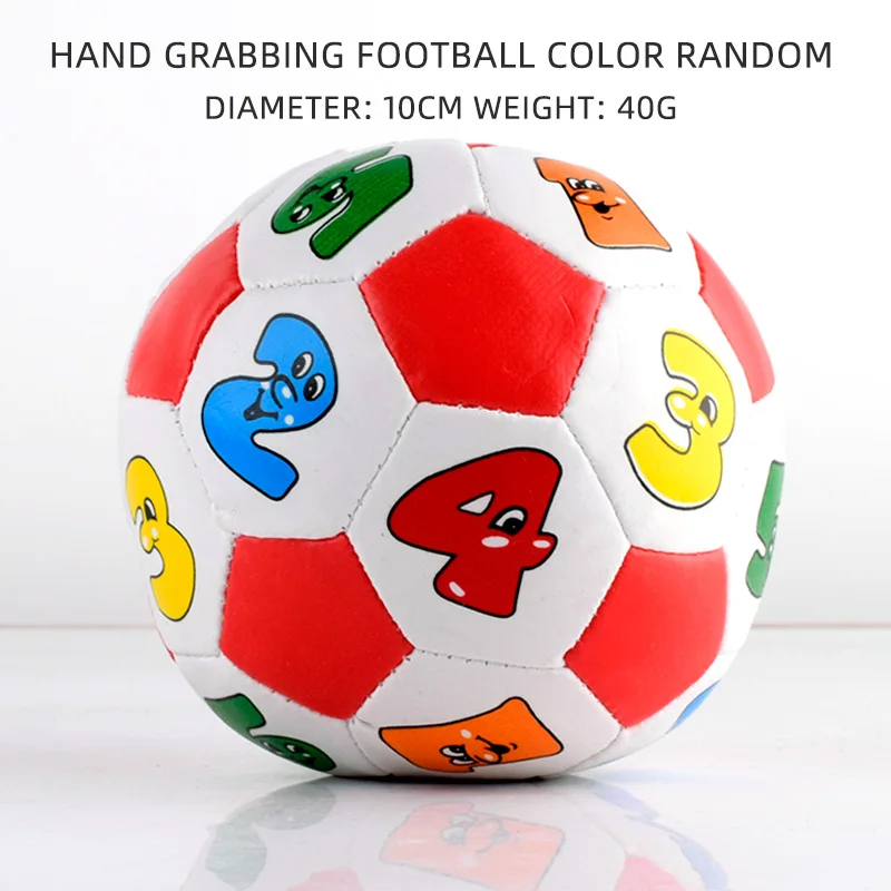 Baby Learning Color Number Rubber Ball Inflatable Soft Plush Stuffed Plush Play Toy Ball with number printing