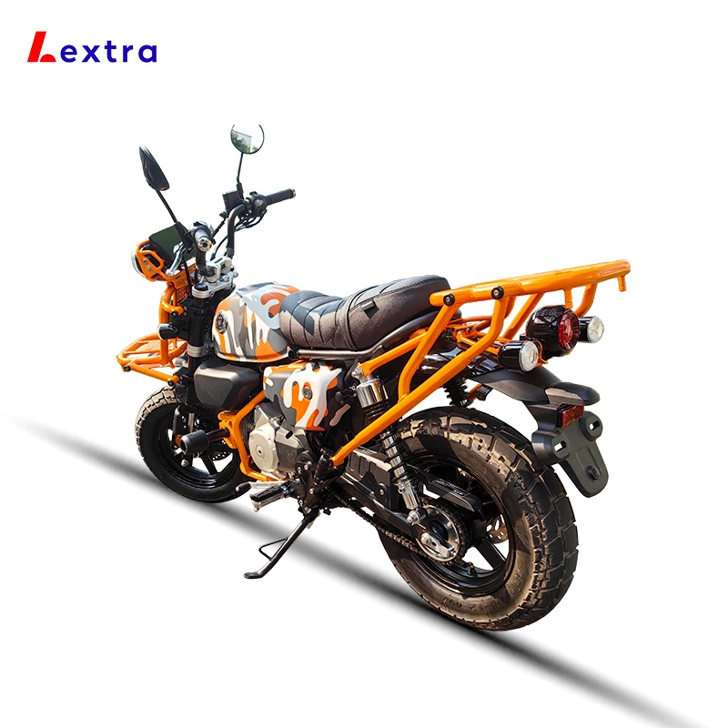 Lextra High Quality 150cc Mini Bike Retro fishing camping base moto 150cc WALL-E Vintage Motorcycle