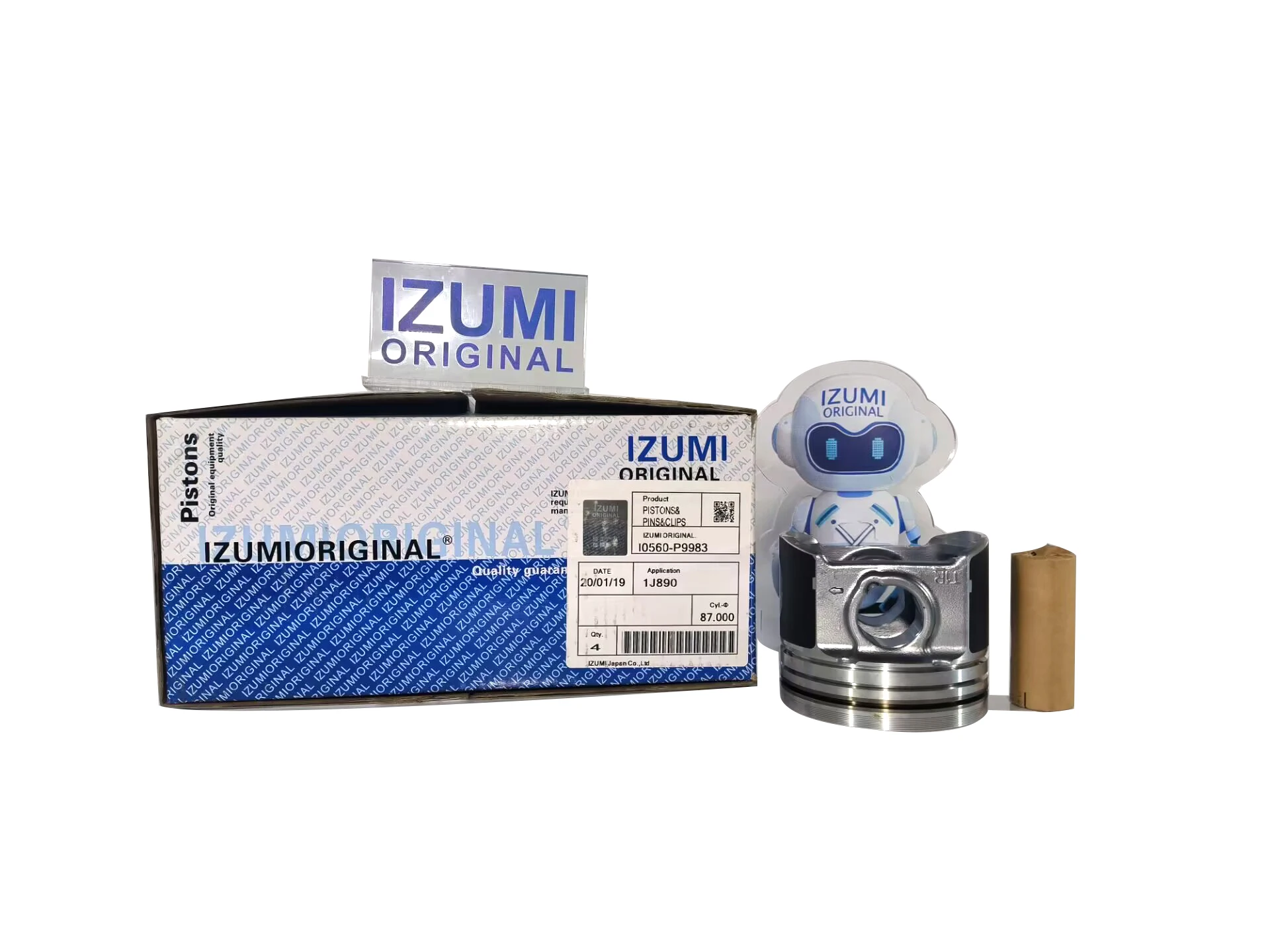 Оригинальный высококачественный поршень IZUMI V2403 1J890 4D76 с масляным проходом 1G790 детали двигателя комплект поршневых деталей для KUBOTA