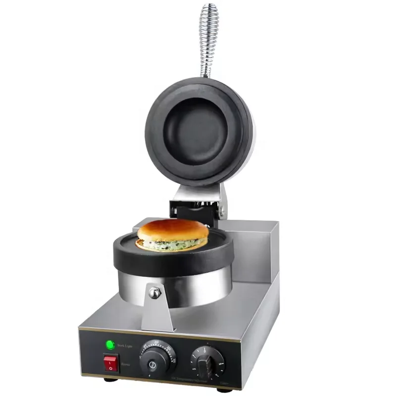 snack grill Hamburger original de digital full semi automatic guangzhou wafle a big double custom logo ufo burger maker machine