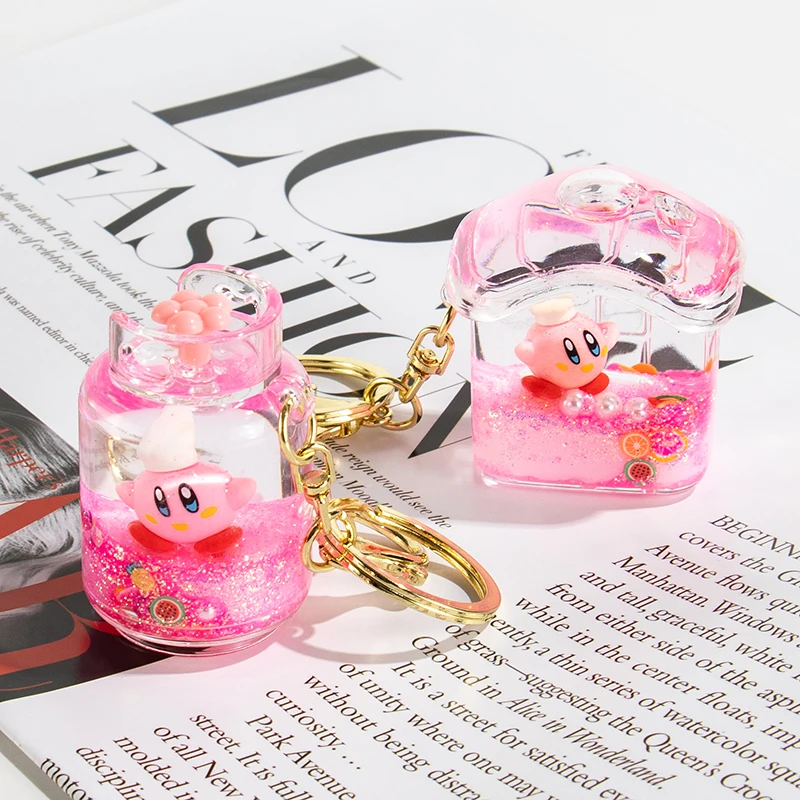 Exquisite Female Keychain Pendant Cute Little Frog Oil Liquid Sand Bottle Creative PVC Alloy Material Metal Plastic Material