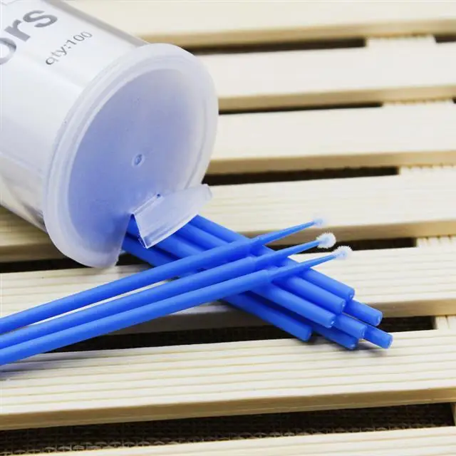 Eyelash Cleaning Cotton Swab Disinfection Cleaning Stick for Professional Eyelash Ironing Planting Grafting