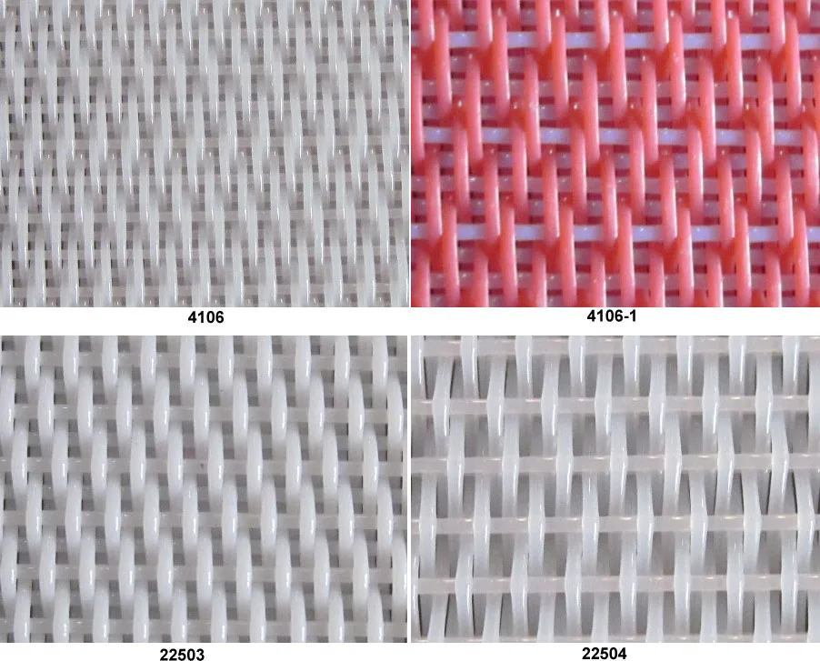 4106 High Quality Polyester Red Flat Wire Fabric Dryer Screen Belt