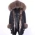 2021 Long Jacket Real Fox Fur Coat Men Parkas Raccoon Fur Collar Fox Fur Lined High Street Men Jacket Winter Man Cloth