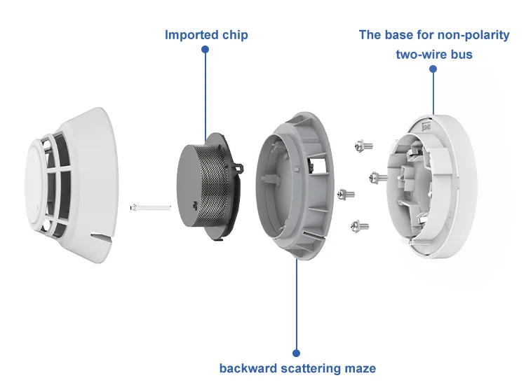LPCB Certified Conventional Optical Smoke Detector  for fire alarm system