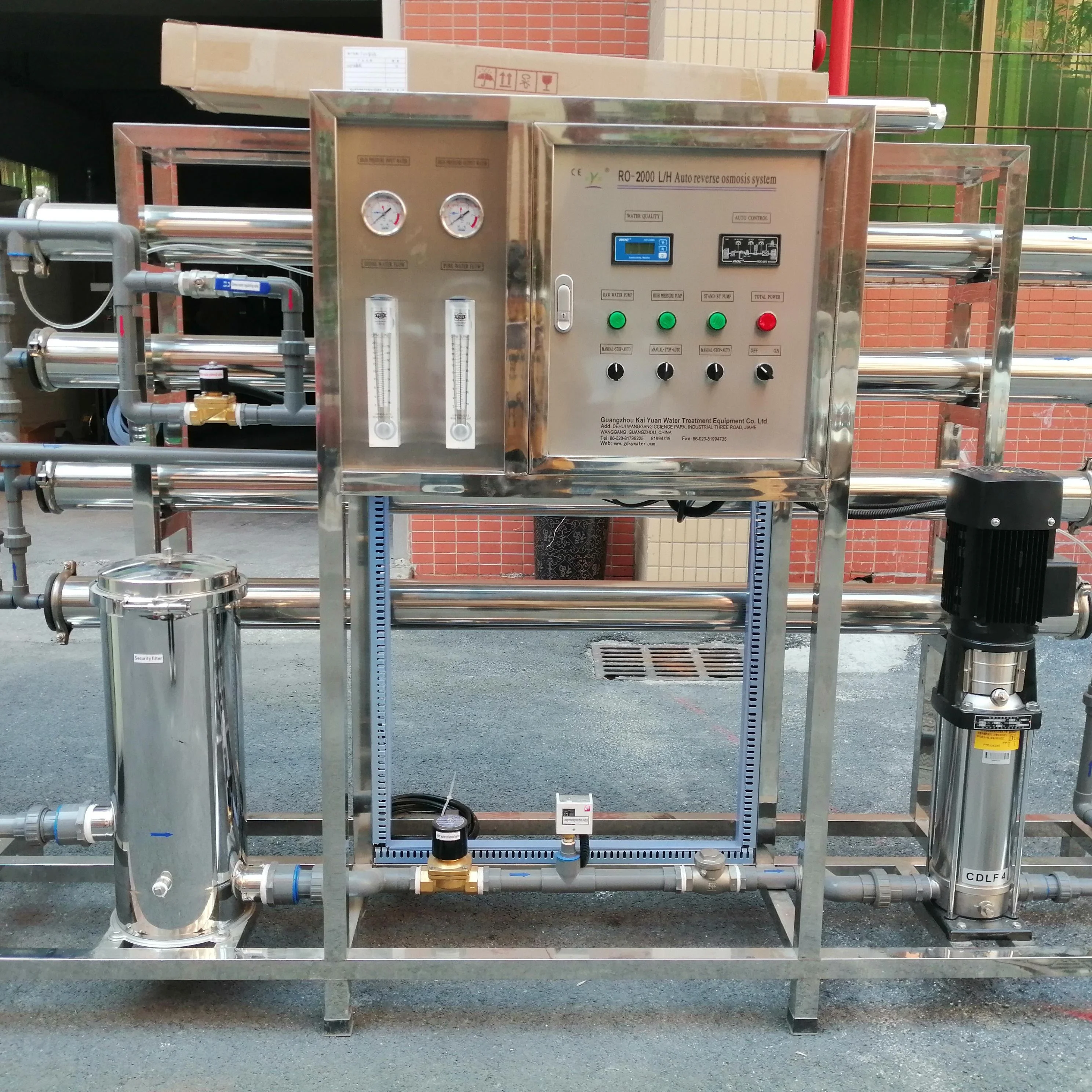 Клапан автоматического управления для бурения и очистки водопроводной воды, Мембрана обратного осмоса 4040, установка для фильтрации воды для чистой питьевой воды