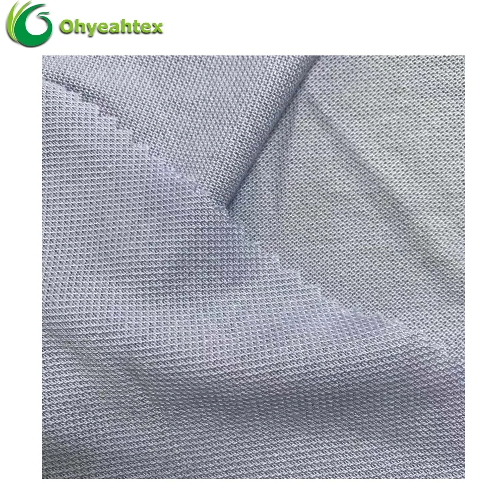 Eco Friendly Knit Single Pique 70 30 Bamboo Cotton Fabric for Polo Shirt